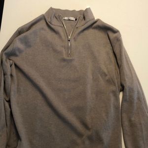 Peter Miller 1/4 Zip - Dark Grey